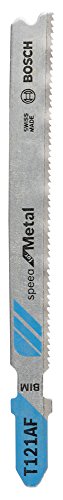 BOSCH Stichsägeblatt T 121 AF Speed für Metal, 5-er Pack, Bleche, 2608636699