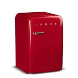 IKOHS réfrigérateur Motif rétro Line années 50 nv92l-ik 83.5 cm Rouge