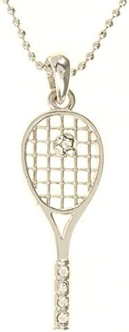 KYSTech Women's Tennis Racket With Ball Pendant Necklace