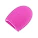 e2buyshop® Cosmetic Makeup Brush Foundation Finger Glove Silicone Hand Cleaning Tools(rose red)