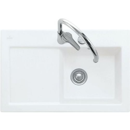 Preisvergleich Produktbild Villeroy &amp; Boch Subway 45 Edelweiss Keramikspüle Spülbecken Auflage Einbauspüle