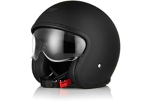 ORIGINE Casco moto Jet Casco da scooter con visiera omologata ECE 22-06