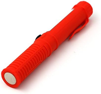 LED Torch Pocket Pen Light Inspection Torch COB Lumens Tactical LED Flashlight Zoomable Led light With Clip by Quistal (Red)