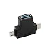 Produktbild Micro USB Typ C OTG Adapter, Colorful USB-C Stecker Micro USB Stecker auf USB-A 3.0 Buchse Konverter für iPad Pro 11/12.9 Zoll 2018