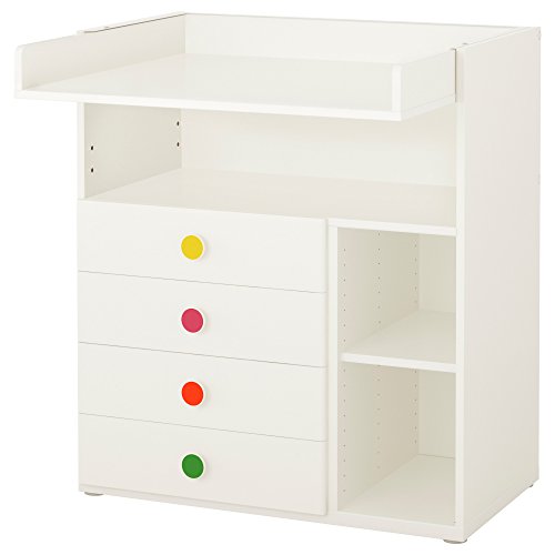 Preisvergleich Produktbild IKEA STUVA / följa - Wickeltisch mit 4 Schubladen Weiß