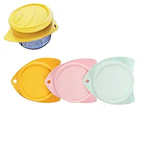 xinXbabe Pet Can Lids Cat Food Covers Silicone?Food Grade Silicone Set of 3 Colors Fits Multiple Sizes for Dog and Cat Can? Airtight Top Can Lids Pack of 3