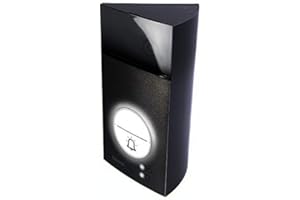 XONI Gehäuse mit Winkel 45° für Video-Türsprechanlage Set BTicino Linea 3000, Schwarz