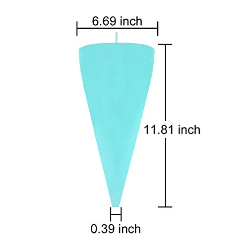 Newcomdigi Torten Tüllen Garniertüllen Russische Spritztüllen Blütenblätter Tortenspritze Deko 9 tlg Set mit Silikongebäckbeutel - 2