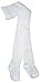 Baby Tights Plain Knitted Cotton Rich 6-12m White