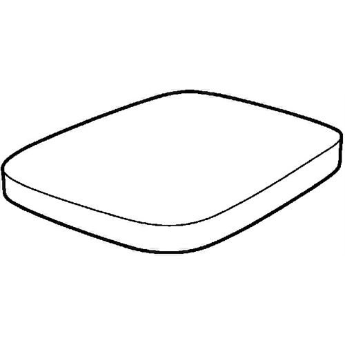 Keramag 572110000 WC-Sitz Renova Nr. 1 Plan, mit Deckel Scharniere: Edelstahl, weiß - 3