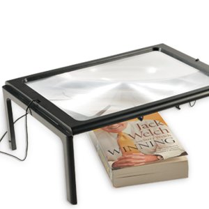 3-Fach freihändig Lupe Standlupe Tischlupe Superflache Lesehilfe Buch Lesen Nähen Sticken - 3