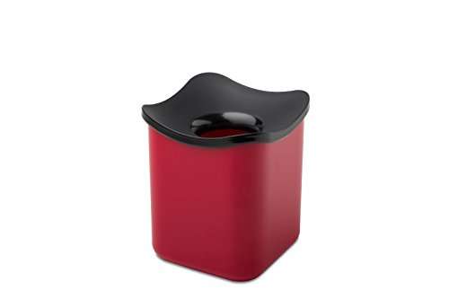 Rosti Mepal Cube Tischabfalleimer Melamin 12 x 12 x 13,6 cm, rot, 12 x 12 x 13.6 cm