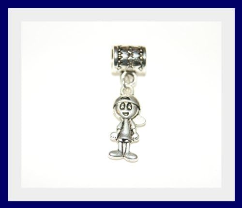 Boy Tibetan Silver Pendant Charm Fits Pandora, FREE P&amp;P