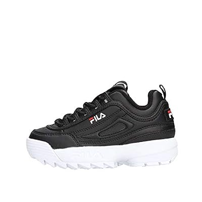 Fila Chaussure Bébé Baskets Disruptor Kids en Cuir Noir 1010567-25Y