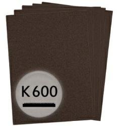K600 Schleifpapier in 10 Bögen, 230x280mm - für Lack und Auto, wasserfest