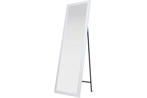 King Collection S1710537 King Home Specchio da Pavimento con Cornice, Bianco, 40 x 150 H