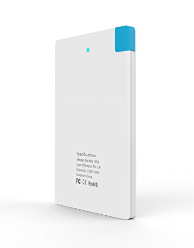 Batterie externe de secours pour des smartphones  format carte de cr  dit - Samsung Galaxy  iPhone 5  iPhone 6  Xiaomi  Huawei  Nexus  LG  HTC etc  - 