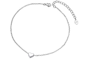ChainsPro Bracelet de Cheville Femme-Chaine de Pied en Argent 925/Acier Inoxydable/Plaqué Or-Bijoux Chaînes Cheville Ajustable Réglable 22 à 30 cm-Bijoux Accessoires la Plage pour Femmes et Filles