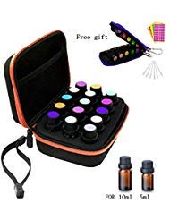 Inserto in schiuma EVA olio essenziale, duro valigetta Exterior Essential oil Storage box, perfetto per Doterra, YOUNG Living olio con maniglia di trasporto, Key Chain kit, bottiglie