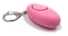 Produktbild ocona© Mini Taschenalarm Panikalarm Notfallalarm zur Selbstverteidigung mit integrierter LED-SOS-Lampe, Alternative zum Pfefferspray, tragbar, Sirene 140dB, pink