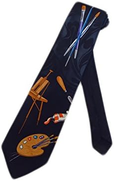 Fratello Mens Drum Sets Rock N Roll Necktie - Black - One Size Neck Tie