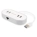 Produktbild [Bestbewertet] BC Master 4-Port [Apple style] USB 3.0 Hub mit LED Licht auf Gigabit Ethernet Netzwerk Anschluss und Aufladeanschluss Super Geschwindigkeit Datenübertragung steigen auf 5Gbps für iMac, MacBook Air, MacBook Pro, Mac Mini, PC und Laptops