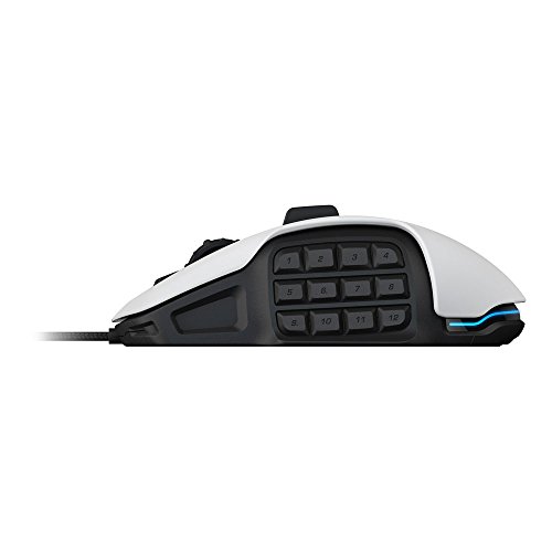 Roccat Nyth - Modular MMO Rat  n para Gaming 12000 dpi  Color Blanco