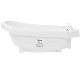 Bañera con dosificadores rellenables para el gel y champú, para tenerlos a mano