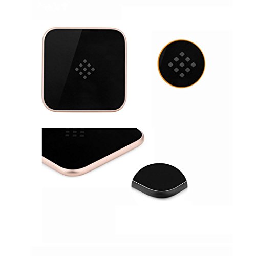 Preisvergleich Produktbild Prevently Wireless Charger Fast Wireless Charger Kabelloses Schnellladegerä Neues Qi-drahtloses Ladegerät-schnelles Aufladenauflage Metalldrahtloses Ladegerät für IPhone 8 / 8 Plus / X für Samsung (Schwarz)