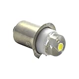 Ruiandsion P13.5s lampe torche ampoule DC 3-18 V 0,5 W 6000 K Blanc Ampoule LED, 150 lumens, négatifs Earth (lot de 1)