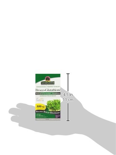 Brocco Glutathione 500 Mg 60 Veggie Caps Natures Answer Uk