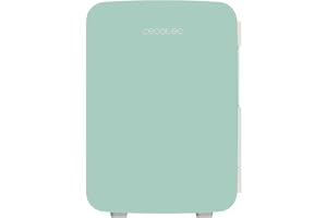 Cecotec Minikylskåp Bolero MiniColing 10 L Bahamas Mint. Kapacitet 10 L, 12–220 V drift, husvagnskompatibel, varm och kall funktion, justerbar temperatur från 7 °C till 65 °C