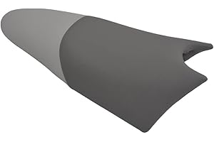 MOTO DISCOVERY Housse de Selle Compatible avec Aprilia Moto 6.5 Phillipe Starck Edition 1995-2002 Gris Clair/Gris foncé avec Coutures Gris foncé