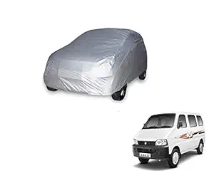 Auto Hub Waterproof Silver Car Body Cover Compatible with Maruti Suzuki Eeco (Model : 2011-2021, Silver).