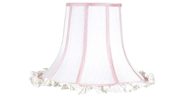 white ruffle lamp shade