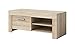 Produktbild TV Möbel Ständer Schrank Fernsehtisch Fernsehschrank Rome 120 cm Licht Eiche Sonoma
