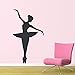 Produktbild Ballerina Wandtattoo Tänzer Tanzen Ballett Vinyl Wandtattoo Grafik Aufkleber Abnehmbare Kunstwand Für Yoga Raum 42X75CM