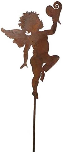 Angel with Heart Stud Patina B 23 x 68 cm
