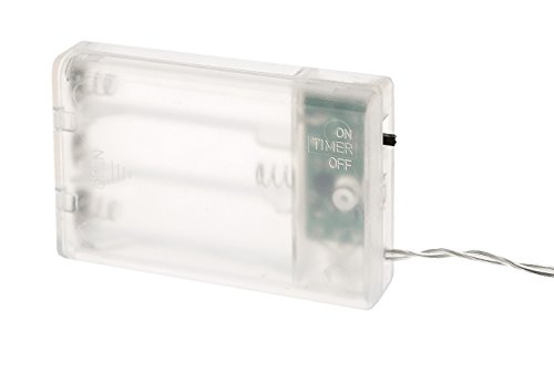 Idena 8582052 – LED Lichterkette, 20er warm weiß, für innen, batteriebetrieben - 8