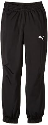 Puma Tricot Pantalon Garçon Noir/Blanc FR : 10 ans (Taille Fabricant : 140)