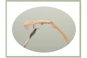 TROUTFLIES UK LURES Barbless Worm Flies, 4 Pack Goldhead Chamois worms, size 10, Trout Flies