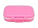 Produktbild Meta-U Kleine Pillendose Ergänzung für Tasche oder Geldbeutel - 3 herausnehmbare Fächer Reise Medikamente Tragetasche - Tägliche Vitamin Organizer Box (Rosa)