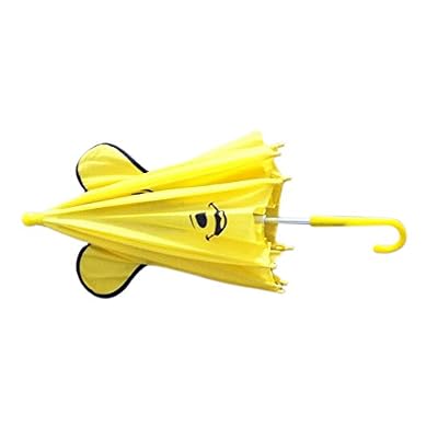 Dcolor Mini Parapluie de forme de panda Jaune pour les enfants