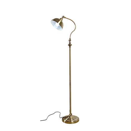 Stehlampe für Wohnzimmer Schlafzimmer europäischen Stil kreative Metall Materialien, Pedalschalter AC110-220V, Innenbeleuchtung Perfekt für Zuhause, Gesamthöhe: 158cm / 62.2inch Lightwshfor