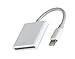 Produktbild VAPIAO Lightning SD Adapter Cardreader Kartenleser für Ihr iPhone 5, 5c, 5s, SE, 6, 6s, 6 Plus, 6s Plus, 7, 7 Plus, 8, 8 Plus, X, XS, Xr, iPad Air, 2, iPad Pro kompatibel mit iOS 12