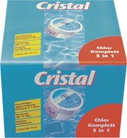 Cristal 1199231 Chlor Komplett 3-in-1, 0,34 kg