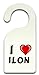 Produktbild Personalisierter Türhänger (Türschild) mit Aufschrift Ich liebe Ilon (Vorname/Zuname/Spitzname)