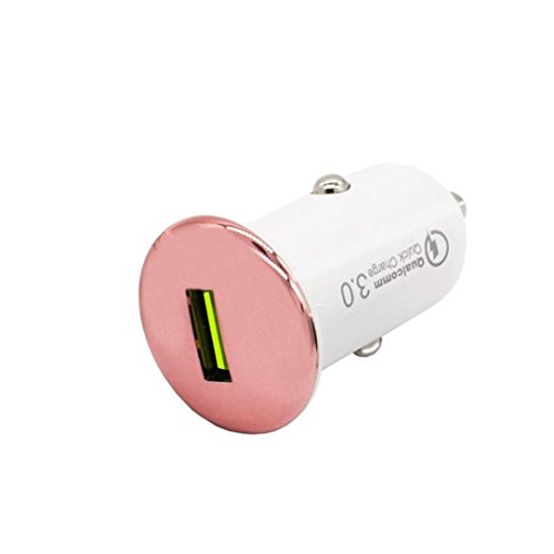 Preisvergleich Produktbild Auto-LadegerätUSB Car Charger Schnellladeadapter Zigarettenanzünder für Telefon für iPad Mini 1 / 2, iPhone 5 / 6 / 6, iPod, iPad Air 1 / 2 (Roségold)