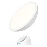 Verilux® Happylight® Halo - Cordless Led Light Therapy Lamp With A 360° Magnetic Base & Rechargeable Battery For Portable, Uv-free, Full Spectrum 10,000 Lux Light With Adjustable Brightness And Color