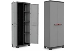 iperbriko Armadio Armadietto in Resina Portascope Alto 68X38 H173 Cm Stilo